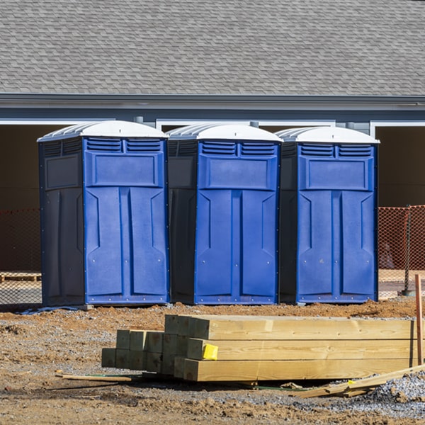 is there a specific order in which to place multiple portable toilets in Woodland IL